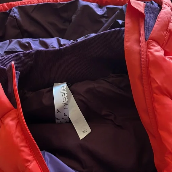 NWT Oiselle Puffy Bird Vest in Setting Sun - Picture 9 of 9